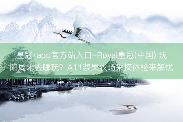 皇冠·app官方站入口-Royal皇冠(中国) 沈阳周末去哪玩？A11浆果农场采摘体验来解忧