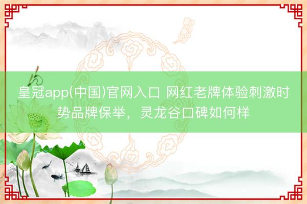 皇冠app(中国)官网入口 网红老牌体验刺激时势品牌保举，灵龙谷口碑如何样