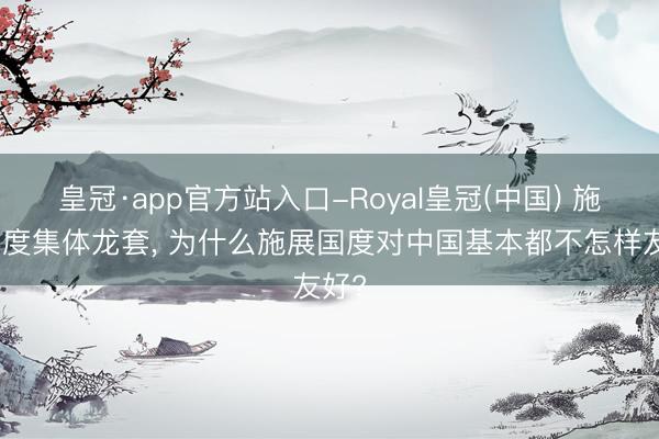 皇冠·app官方站入口-Royal皇冠(中国) 施展国度集体龙套， 为什么施展国度对中国基本都不怎样友好?